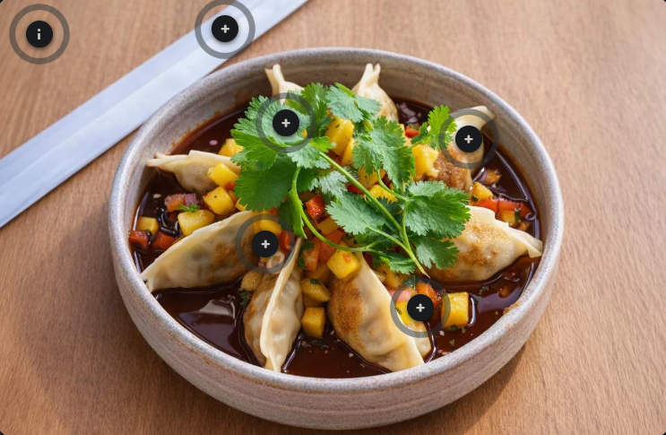 <p>potstickers</p>
