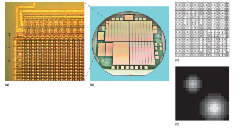 <ul><li><p>charge-coupled devices (CCDs) are electronic devices, which can be quickly read out reset (by detectors)</p><ul><li><p>output directly to computer</p></li><li><p>when light strikes a single pixel, an electrical charge builds up on it</p></li></ul></li></ul><p></p>