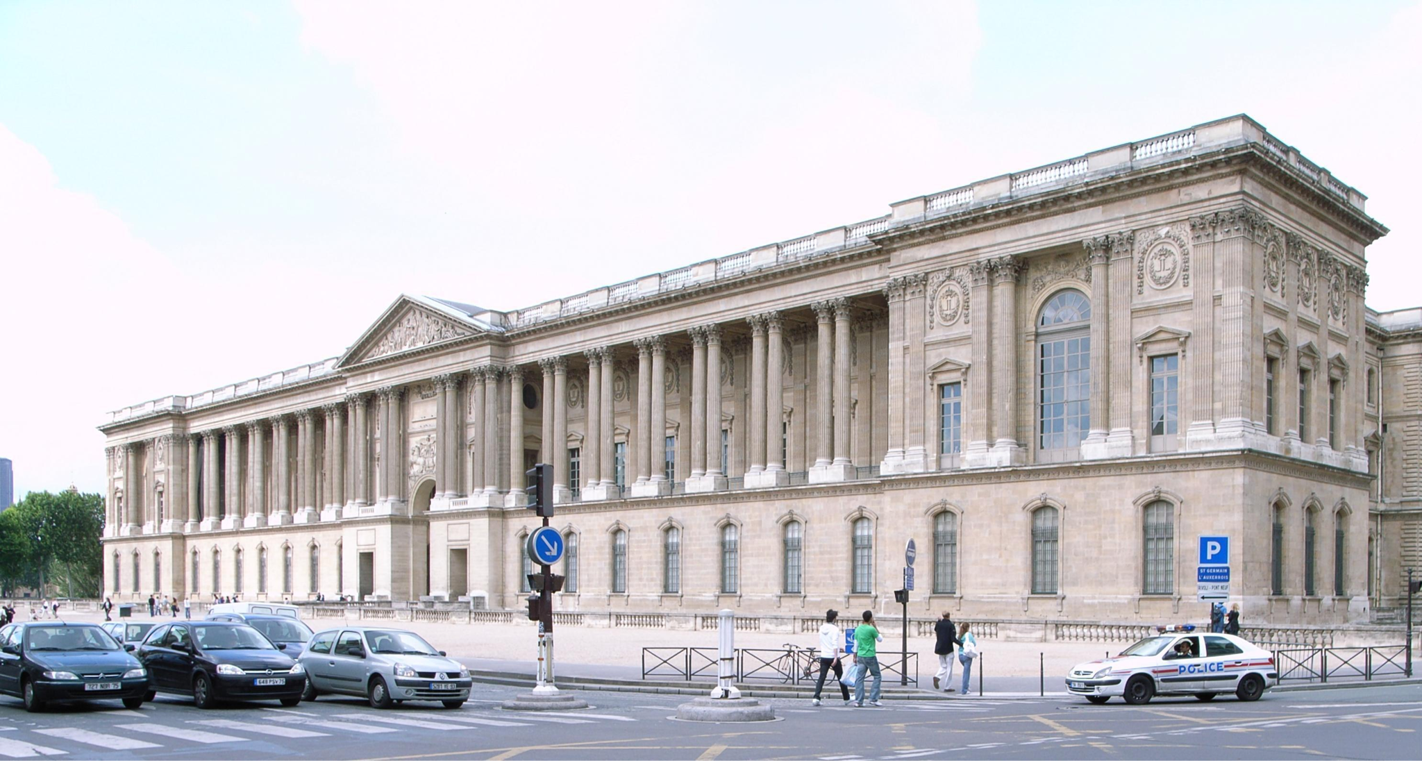 <p>The Fast Facade of the Louvre</p>