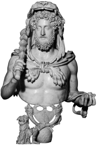 <p><span style="background-color: transparent;">Commodus</span></p><ul><li><p><span style="background-color: transparent;">Commodus as Hercules</span></p><ul><li><p><span style="background-color: transparent;">AD 190</span></p></li><li><p><span style="background-color: transparent;">Thinks of himself as a strong warrior type</span></p></li><li><p><span style="background-color: transparent;">Period = Antonine</span></p></li><li><p><span style="background-color: transparent;">His imagery link to Hercules, club, lion skin</span></p></li></ul></li></ul><ul><li><p><span style="background-color: transparent;">People would characterize as a megalomaniac</span></p></li><li><p><span style="background-color: transparent;">Praetorian guard assassinates him</span></p></li><li><p><span style="background-color: transparent;">Heavy lids - Marcus Aurelius and latter</span></p></li><li><p><span style="background-color: transparent;">Son of Marcus Aurelius</span></p></li><li><p><span style="background-color: transparent;">His is Damnatio Memoriae - erasure of memory, removing the face and physical signs of the emperor's presence form society</span></p></li><li><p><span style="background-color: transparent;">Last of the Antonine line</span></p></li></ul><p></p>