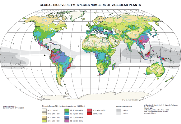 <p>Biogeography: what explains the uneven distribution of species across the planet:</p>
