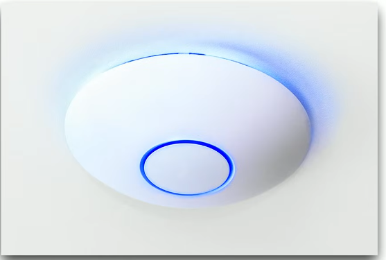 <p>Bridged communication</p><ul><li><p>Extends the wired network onto wireless network</p></li><li><p>Makes forwarding decisions based on MAC address</p></li></ul><p></p><p><em>Not a wireless router (wireless router is a router and an access point on a single device)</em></p>