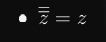 <p>bar bar z = z</p>