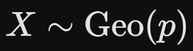 <p>PGF of a geometric distribution</p>