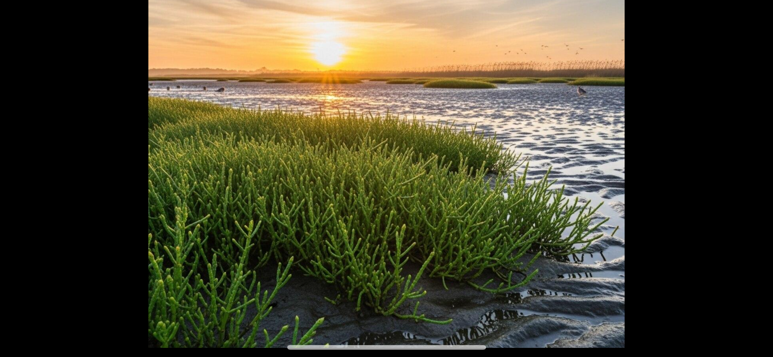 <p><span>Glasswort / Pickleweed ā <em>Salicornia</em> spp.</span></p><p></p><p><span><strong>LOOK FOR:</strong></span></p><ul><li><p><span><strong>Succulent, fleshy stems</strong> rather than flat grass blades</span></p></li><li><p><span>Jointed, segmented appearance ā almost like tiny green <strong>beads</strong></span></p></li><li><p><span>Usually bright green in summer</span></p></li><li><p><span>Can turn <strong>red/purple</strong> later in the season</span></p></li><li><p><span>Low-growing and often forms patches</span></p></li></ul><p><span><strong>HABITAT:</strong><br>Salt marshes, especially <strong>very salty, frequently flooded areas</strong> and salt pans/marsh edges.</span></p><p><span><strong>REMEMBER:</strong><br><strong>PICKLEWEED = little green succulent segments.</strong></span></p><p><span data-name="ocean" data-type="emoji">š</span><span><strong> The marsh-zone connection</strong></span></p><p><span>Think:</span></p><p><span><strong>Low marsh:</strong> </span><span data-name="herb" data-type="emoji">šæ</span><span> smooth cordgrass<br><strong>Higher marsh:</strong> </span><span data-name="ear_of_rice" data-type="emoji">š¾</span><span> saltmeadow cordgrass<br><strong>Salty/soggy patches:</strong> </span><span data-name="seedling" data-type="emoji">š±</span><span> <strong>pickleweed</strong></span></p><p><span>Thatās starting to give you a <em>map</em> of the marsh in your head.</span></p><p><span><strong>NJ CONNECTION:</strong><br>Common in NJ salt marshes, including the coastal estuaries youāre learning around Great Bay and Delaware Bay.</span></p><p><span><strong>WHY YOU CARE:</strong><br>Pickleweed is a <strong>halophyte</strong>āa plant adapted to salty conditions. Its fleshy tissues help it deal with that environment.</span></p><p><span>And yes: some <em>Salicornia</em> species are edible and are sometimes called <strong>sea asparagus</strong>. </span><span data-name="seedling" data-type="emoji">š±</span></p><p><span data-name="brain" data-type="emoji">š§ </span><span><strong> One-second ID</strong></span></p><p><span><strong>Looks like tiny green succulent beads growing in salty marsh = PICKLEWEED.</strong></span></p>