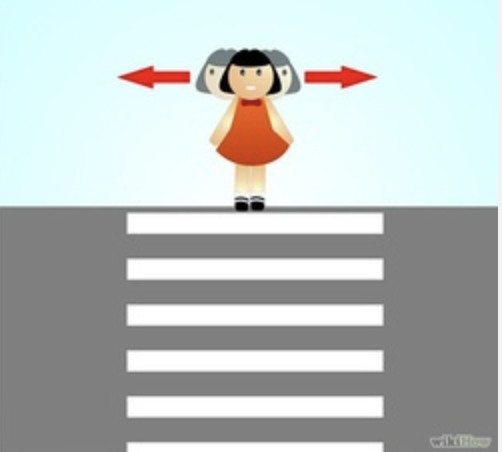 <p>Continue to scan and hear for traffic while crossing the street.</p>