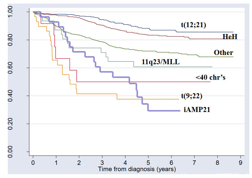 <p>- Paediatric ALL: chromosomal changes and prognosis</p>