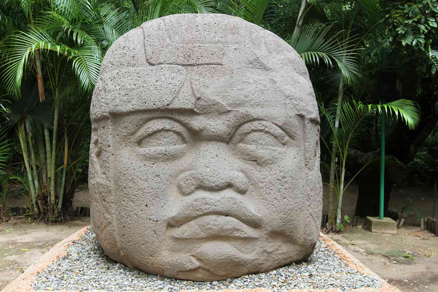 <p><span>Colossal head, Olmec, La Venta</span></p>