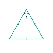 <p> In an equilateral triangle every angle is ____°.</p>