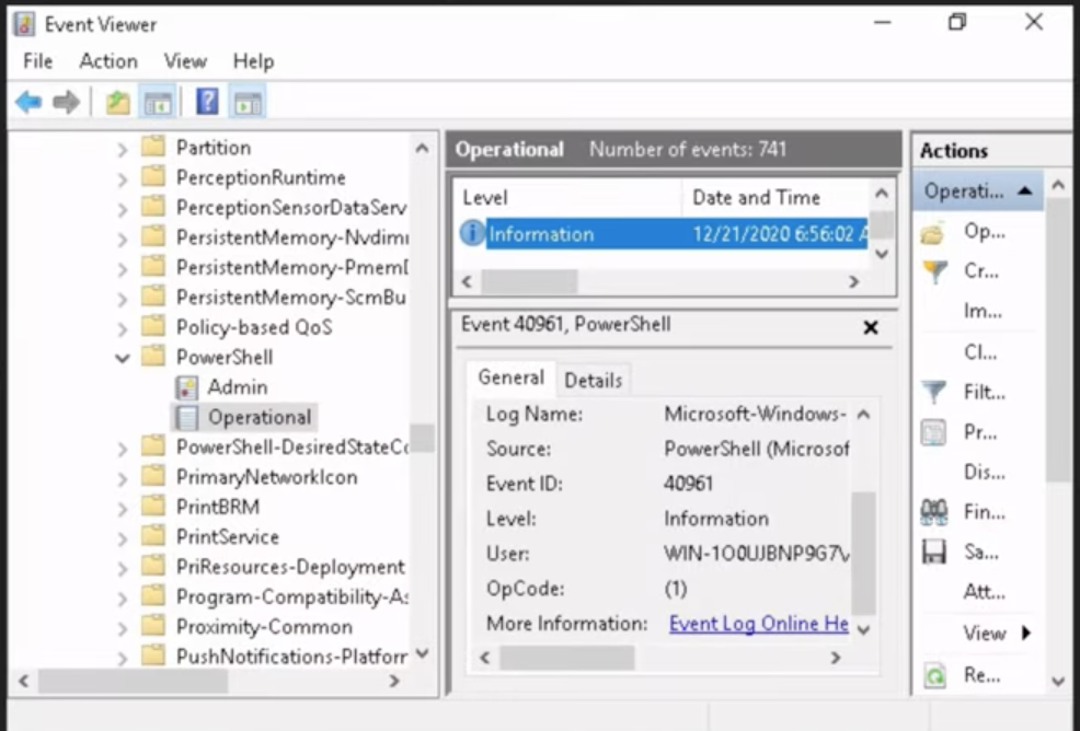 <p>The systems flight recorder (logs errors, warnings)</p><p>Records system, application, and security events including errors, warnings, and informational messages.</p>