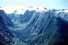 <p>A U-shaped mountain valley that has been widened, deepened, and straightened by a glacier</p>