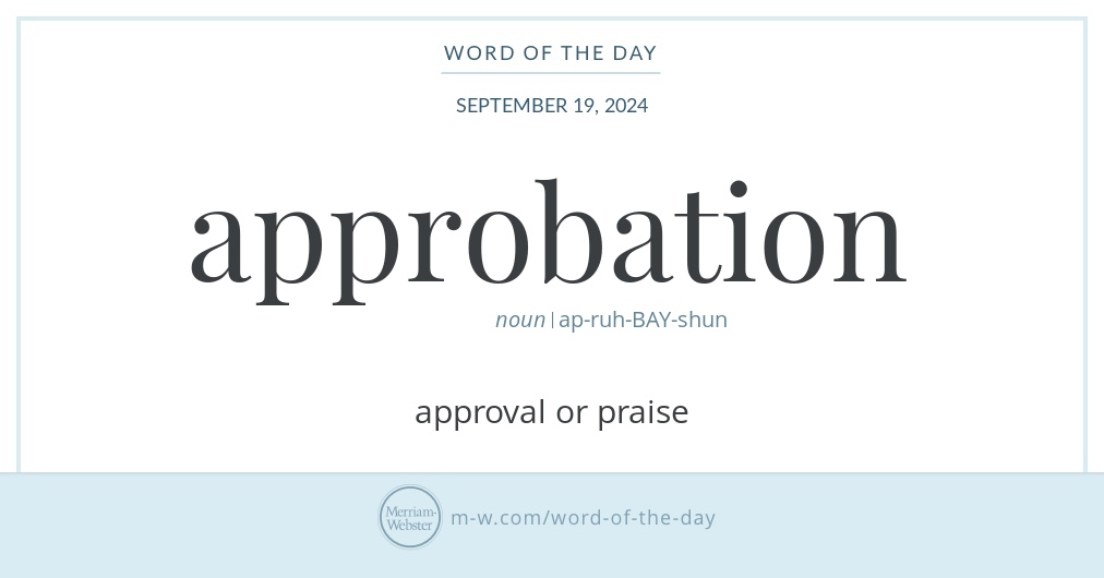 <p>Approbation</p>