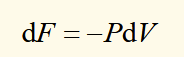<p>at constant temperature, a positive ΔF represents the reversible work done on a system by the surroundings.</p>