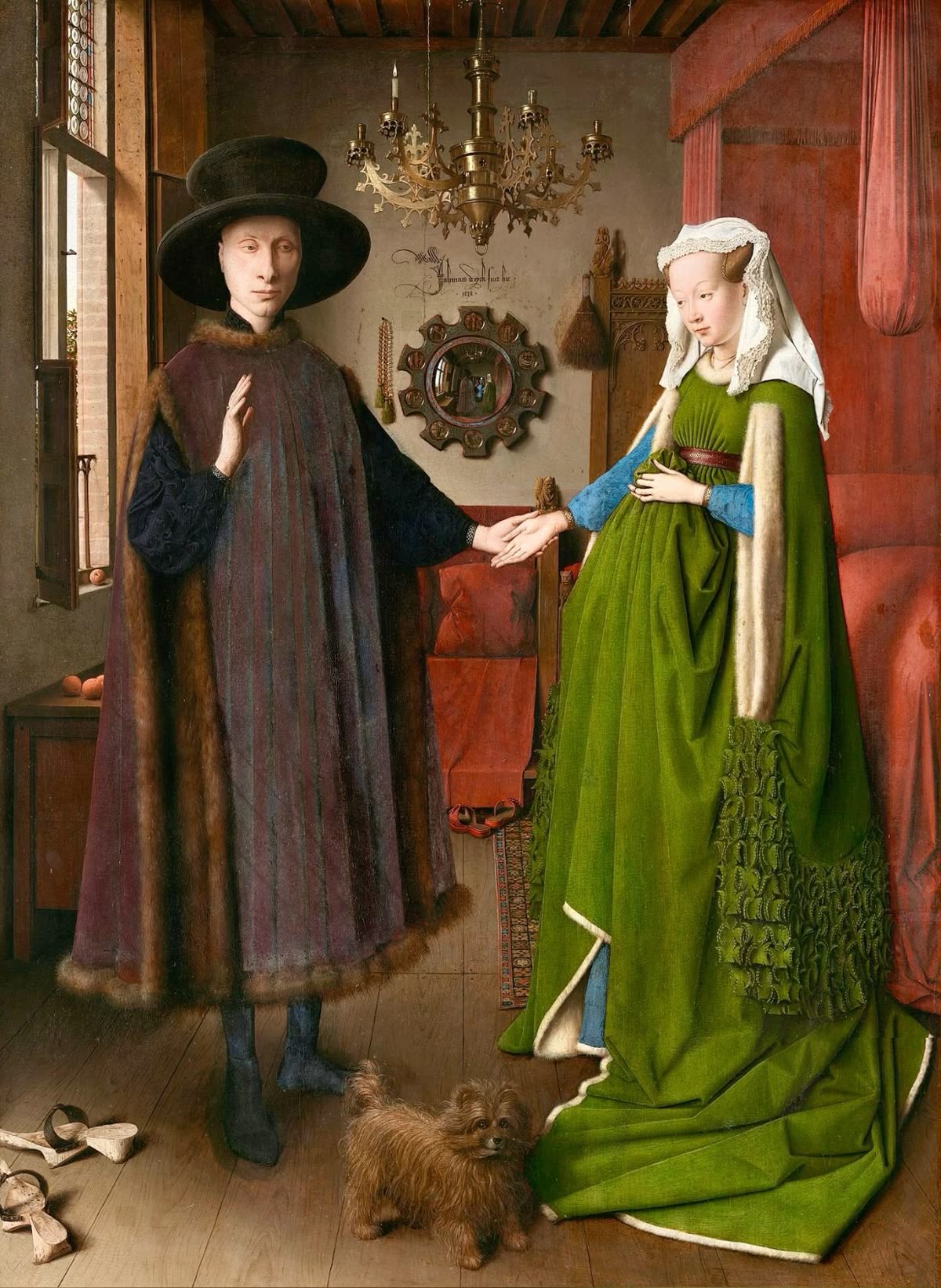 <p>The Arnolfini Portrait</p>