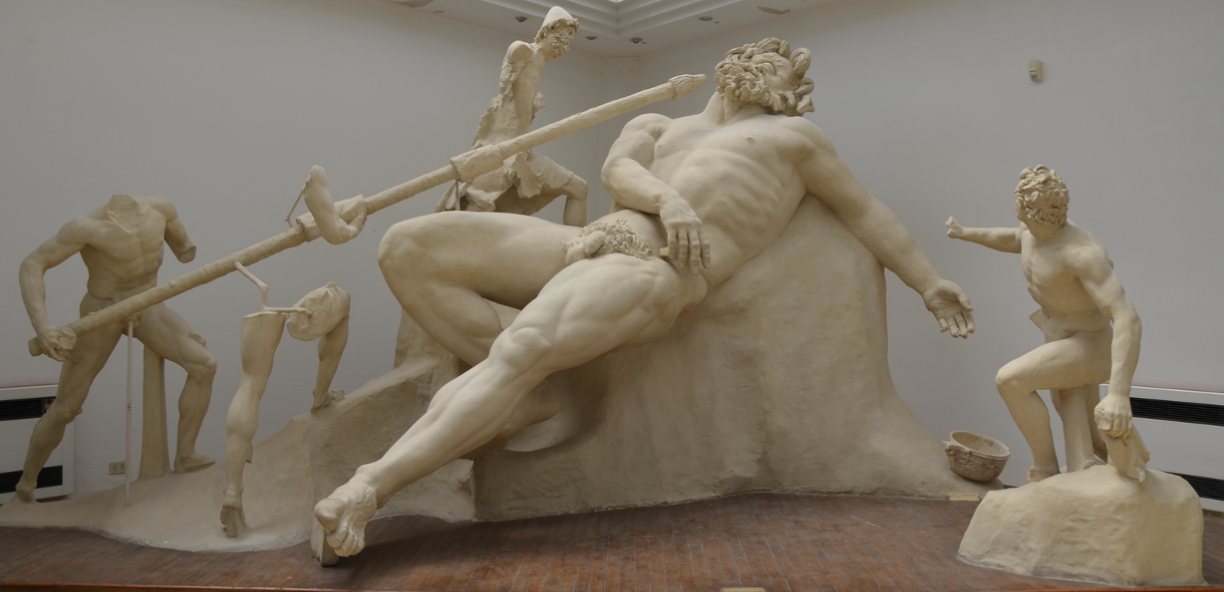 <p>Ulysses and Companions Blinding the Cyclops was located at…</p>