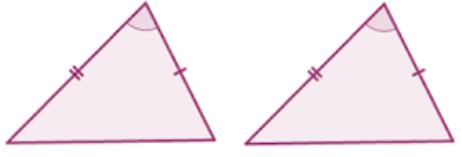 <p>If two sides and the included angles of one triangle are congruent to two sides and the included angles of another triangle, then the triangles are CONGRUENT </p>