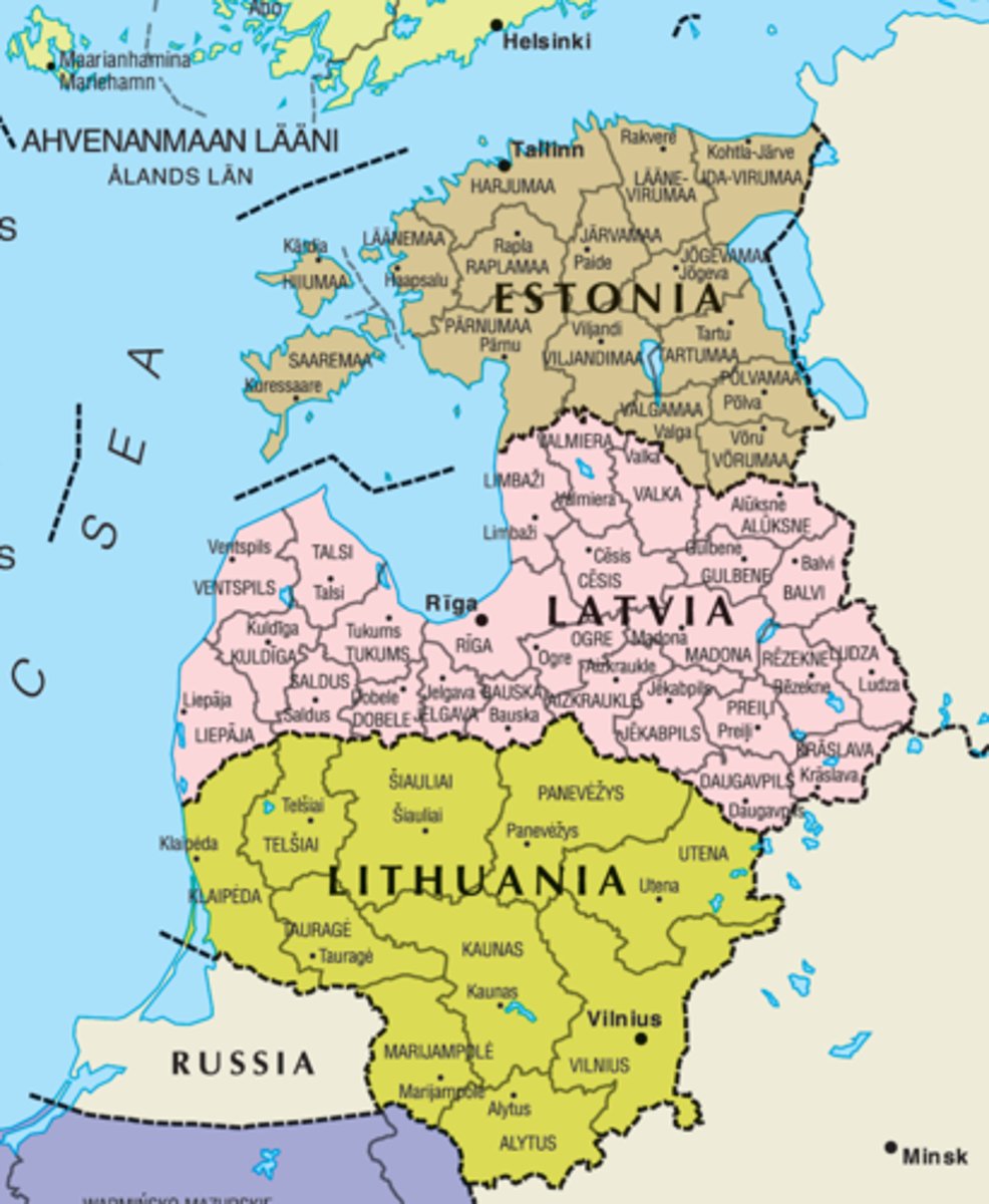 <p>les pays baltes</p>
