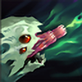 <p>Kog'Maw's Bio Arcane Barrage (W)</p>
