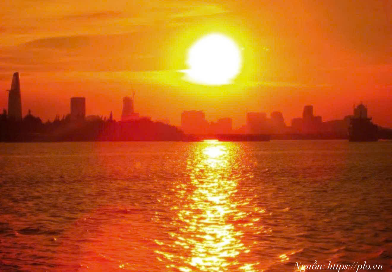 <p>những tia nắng cuối cùng của mặt trời hắt xuống</p>