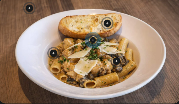 <p>chicken madeira rigatoni</p>