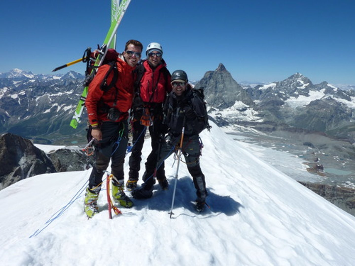 <p>mountain climbing</p>