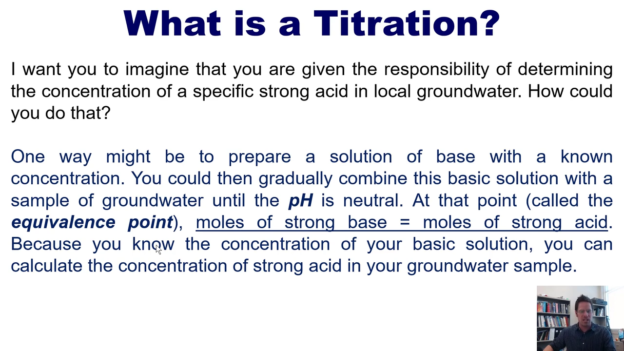 <p>when the concentration of the acid is equal to that of the base .</p>