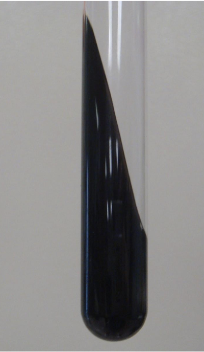 <p>black on slant is? + or -</p>