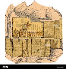 <p>Rock relief at Bisitun (6-5th century BCE)</p>