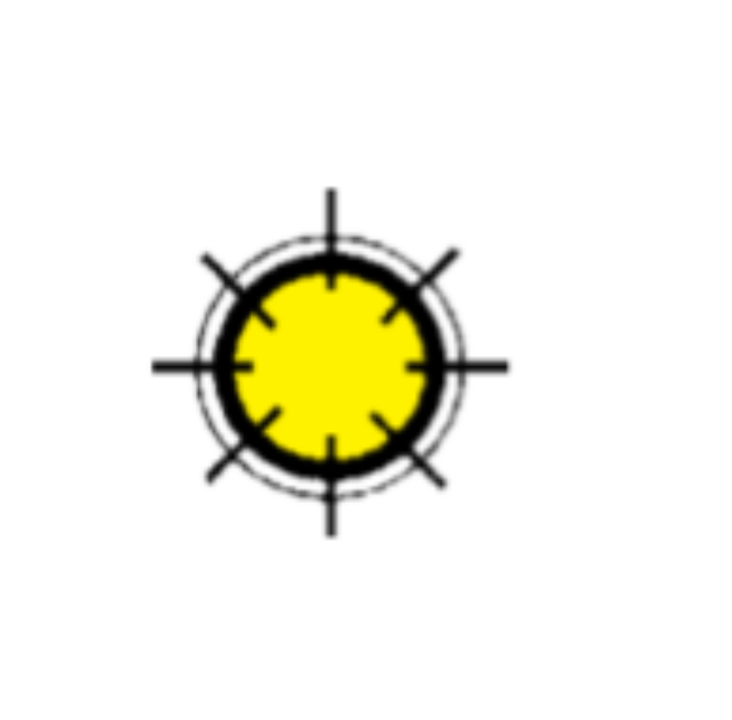 <p>Flashing yellow light </p>