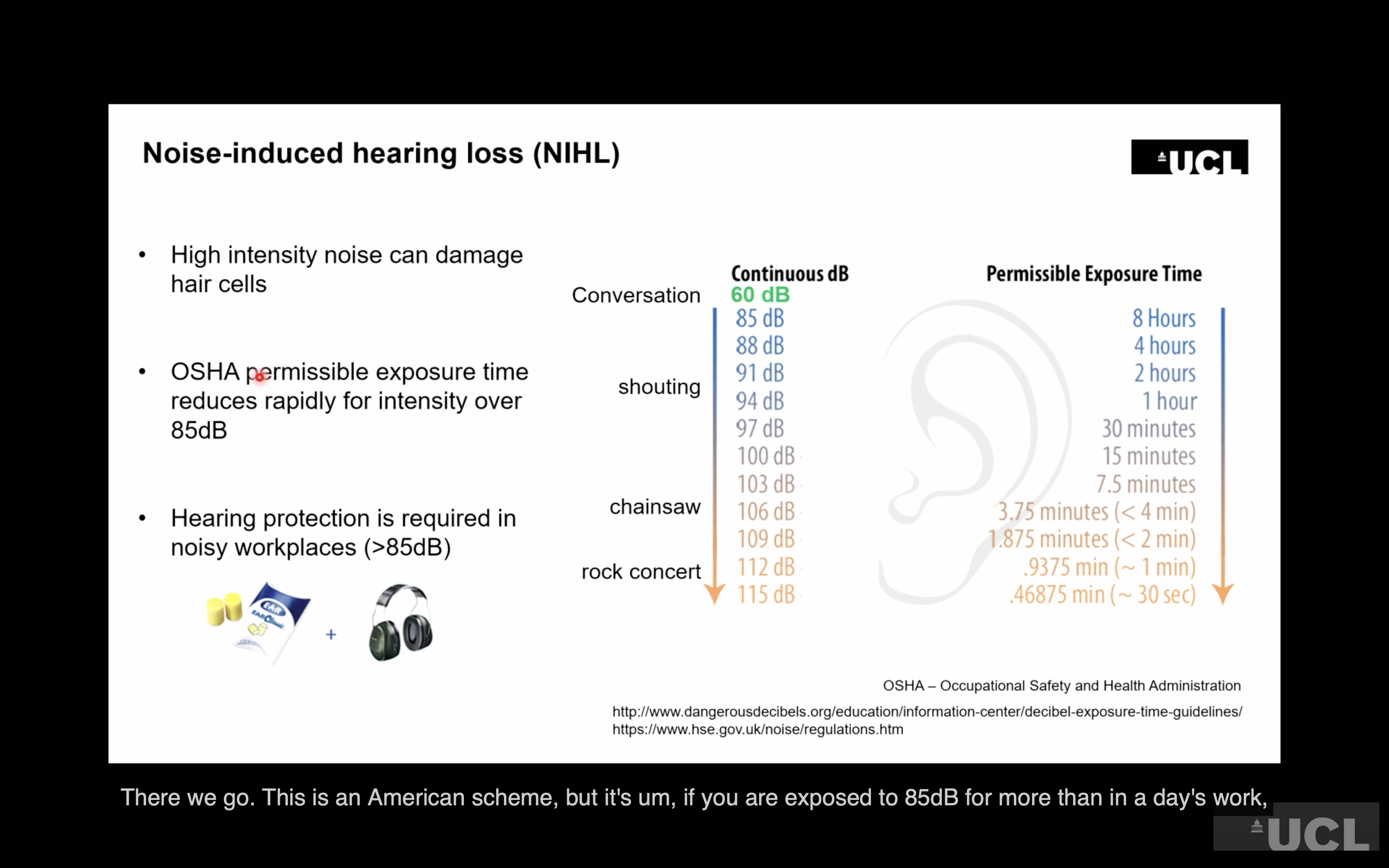 <ul><li><p><strong>Conductive hearing loss:</strong> problem transmitting sound through the <strong>external/middle ear</strong>.</p><ul><li><p>Causes: <strong>earwax/blockage, otitis externa/media(infections), glue ear, middle-ear bone problems, ruptured eardrum</strong>.</p></li><li><p>Treatment can include <strong>wax removal, antibiotics or grommets</strong>.</p></li></ul></li><li><p><strong>Sensorineural hearing loss:</strong> damage to the <strong>cochlea, auditory nerve or brain</strong>; cochlear hair cells are the main target.</p></li><li><p><strong>Mixed hearing loss:</strong> combination of conductive + sensorineural loss.</p></li><li><p>Severity: <strong>mild → moderate → severe → profound</strong>.</p></li><li><p>Severe/profound loss may require <strong>cochlear implants</strong>.</p></li><li><p>Hearing loss prevalence increases with ageing.</p></li></ul><p></p>