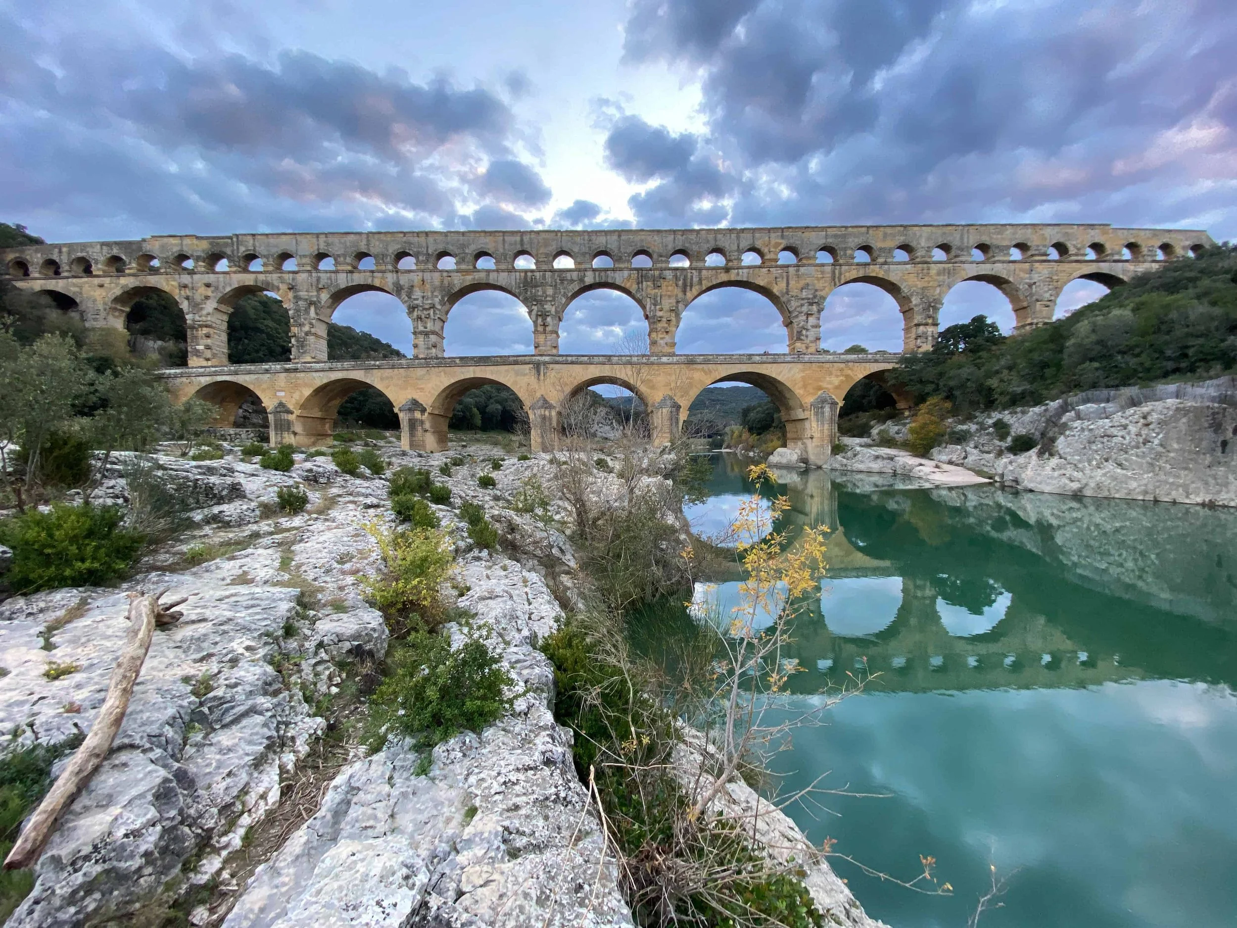 <p>what and where does the water pass</p>