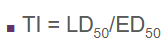<p>what does LD50 stand for?</p>