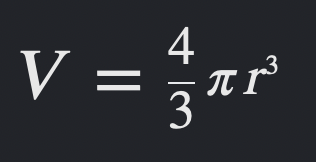 <p>What formula is this? Say it out loud (Surface area is without the 3)</p>