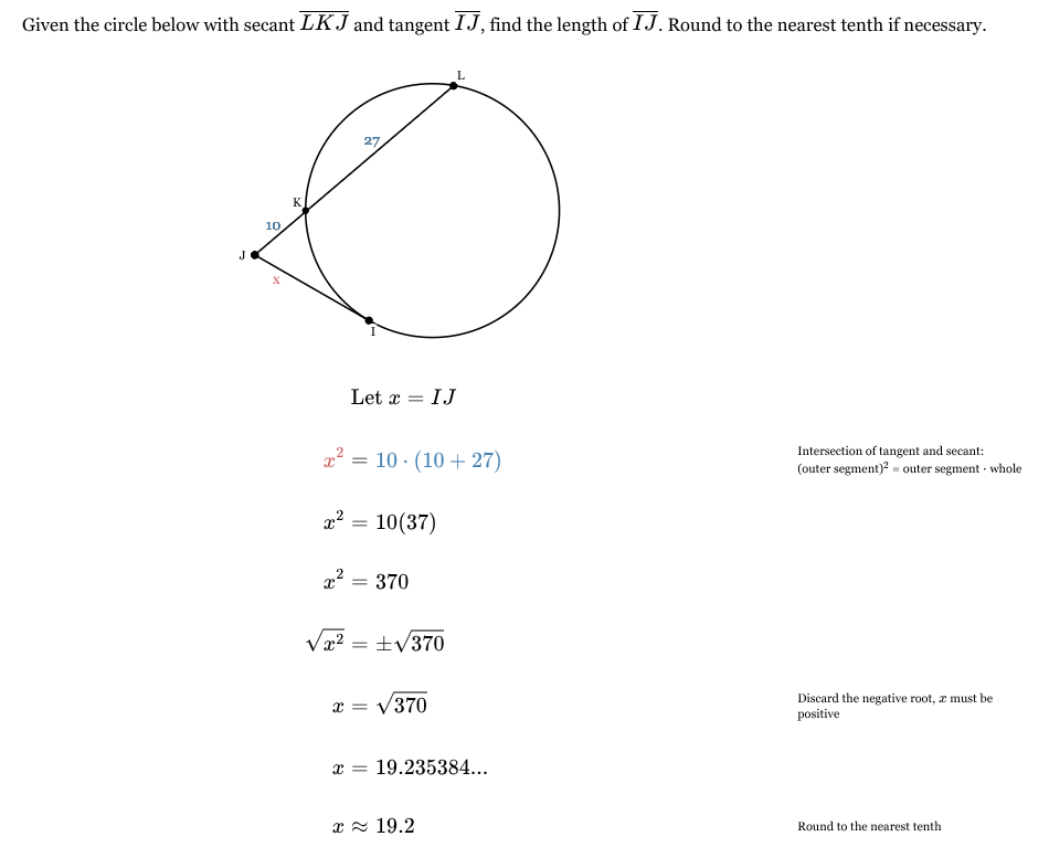 <p><span style="font-family: KaTeX_Main, "Times New Roman", serif; line-height: 1.2; font-size: 1.21em;"><em>x </em>≈ 19.2</span></p>