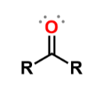 <p>carbonyl group bonded to 2 R groups; add -one to ending; similar to ethers in water solubility </p>