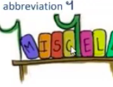 <p>A dot for abbreviations like in misc. or etc.</p>