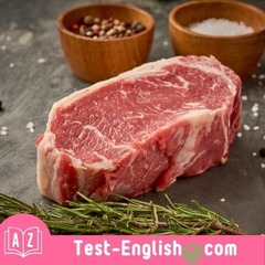 <p>My family is vegetarian, so we don't eat any _____.</p>