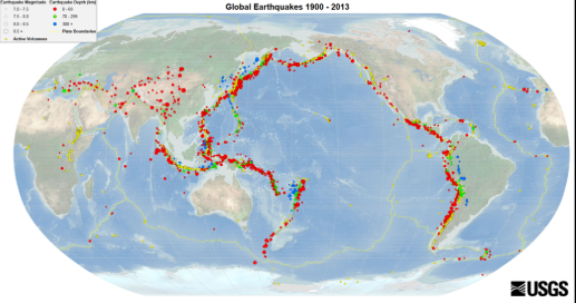<p>The area when a convergent plate boundary occurs and the denser plate goes underneath (subducts) and turns to magma. Example: pacific ring of fire aorund the pacific ocean that has more volcanoes and earthquakes </p>