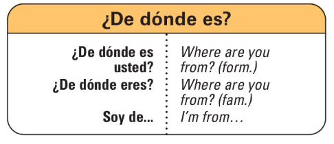 <p>¿De dónde es?</p>