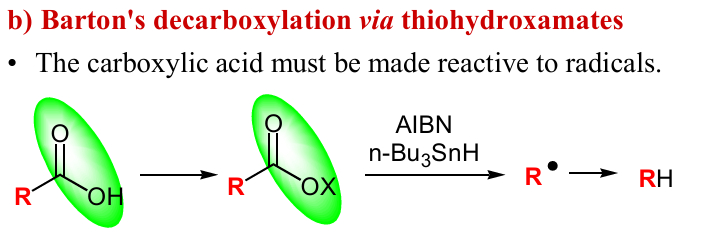 <p>Give reagents and products to forming the OX, and give the mech to getting RH</p>