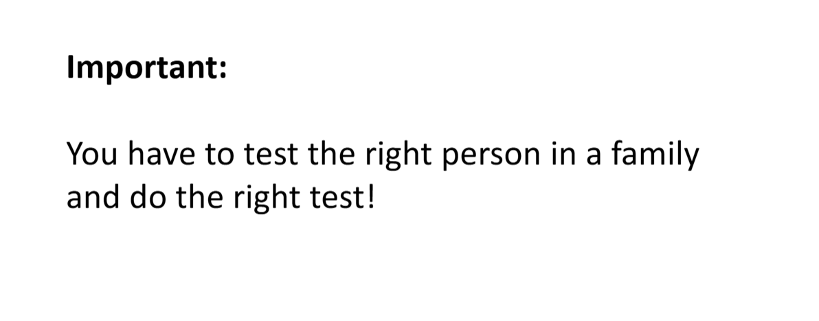 <p>WHY? what is an example of where this went wrong/ wrong person was tested?</p>