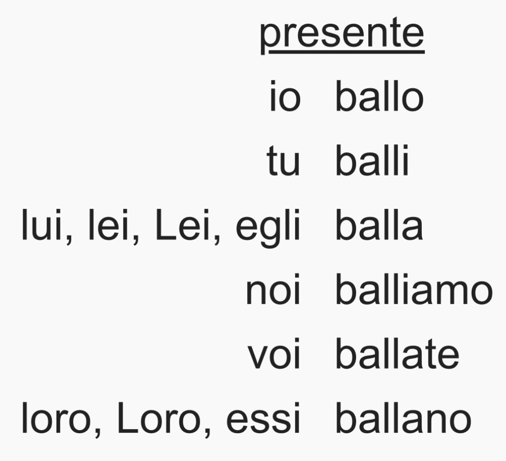 <p>ballare</p>