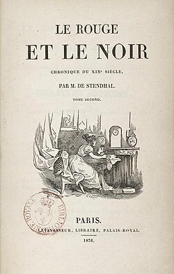 <p><span style="font-family: Calibri, sans-serif;"><em>Le Rouge et le Noir</em></span></p>