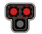 <p>What does the HAWK sighn w/ red light blinking mean?</p>
