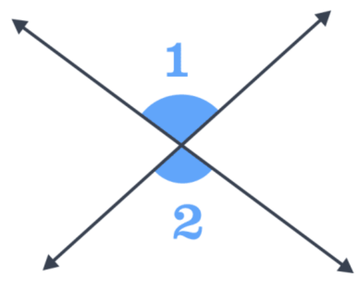 <p>Angles which are directly across from one another and share the same vertex will also share the same angle measure.</p>