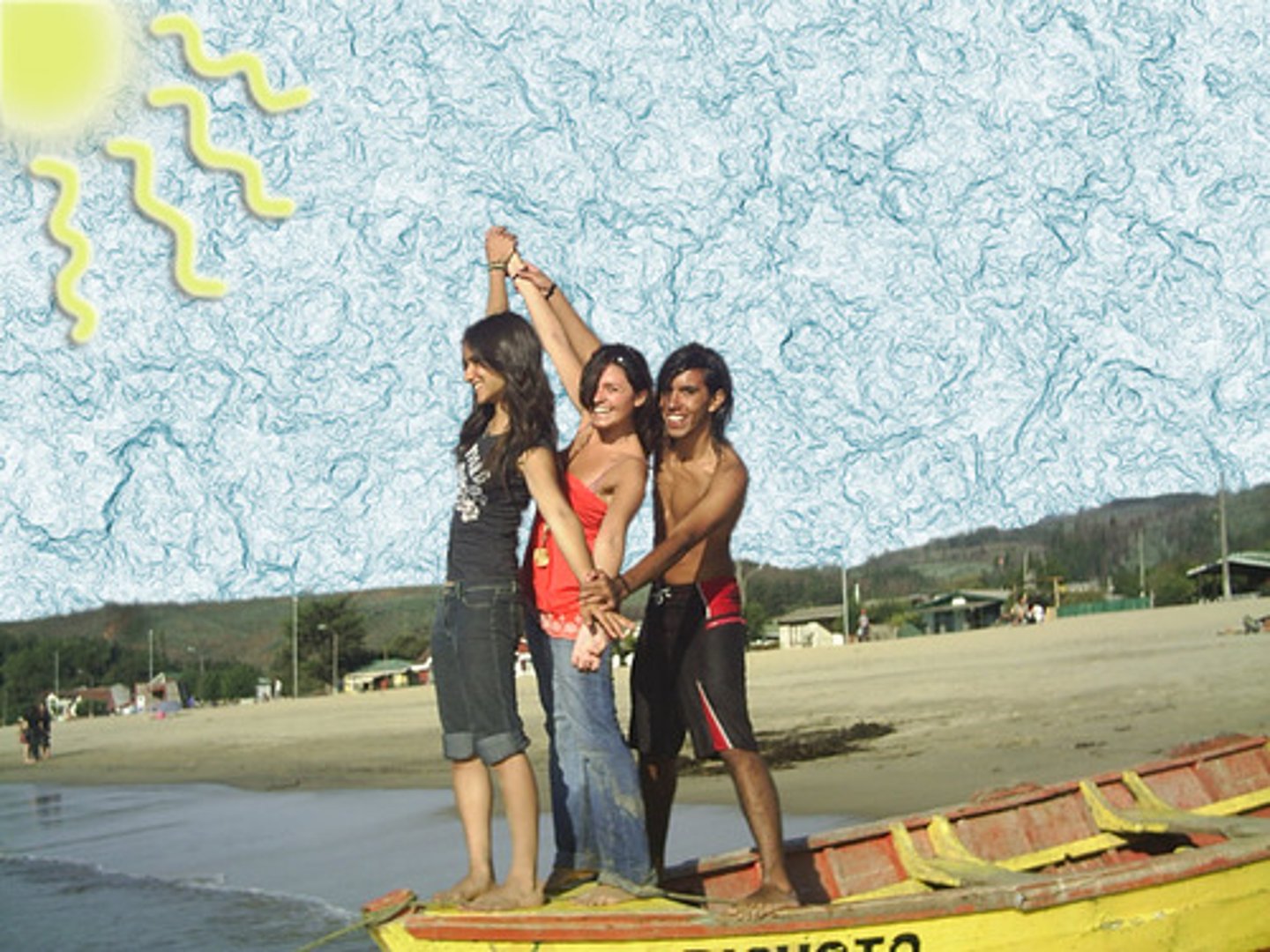 <p>with your friends</p>
