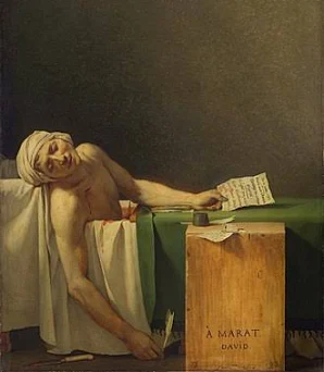 <p>la morte di marat</p>