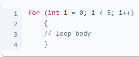 <p>How many times will the following for loop execute the loop body?</p><p></p><p></p><p></p>