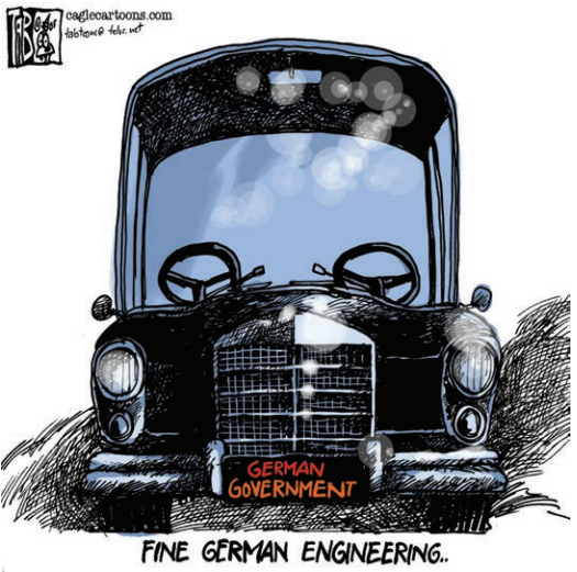 <p>What is being referred to in the given cartoon?</p>