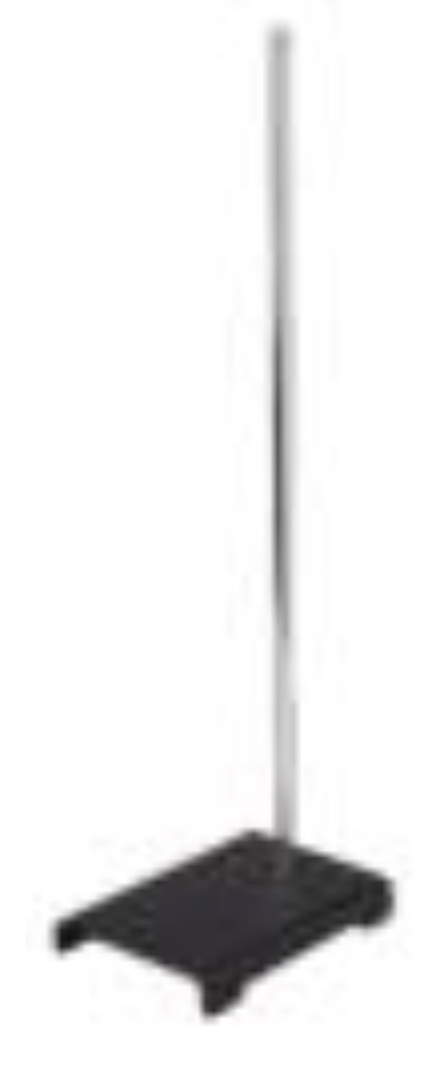 <p>A metal stand that supports other equipment.</p>